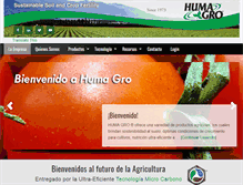 Tablet Screenshot of humagroperu.com